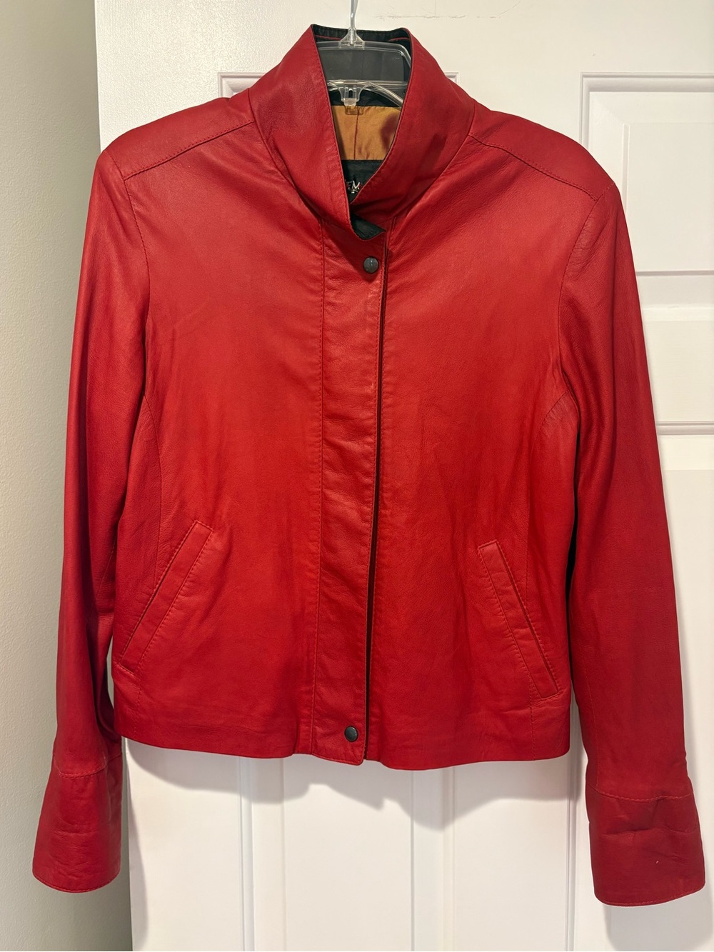 Women’s Remy Red Leather Jacket